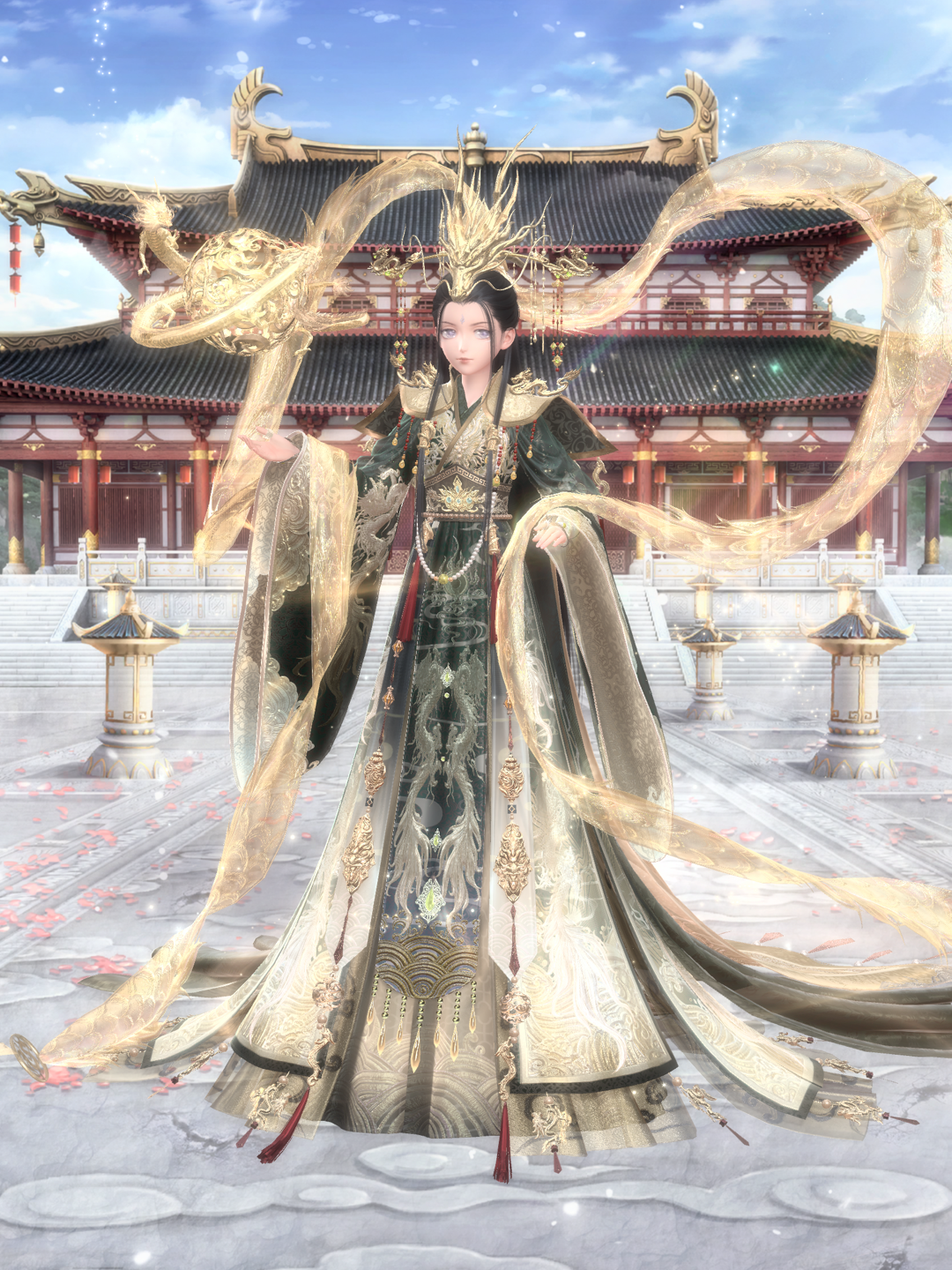 闪耀暖暖# 2021 春节阁 千秋岁华 真我复苏 承云天子·乾乾之吟天