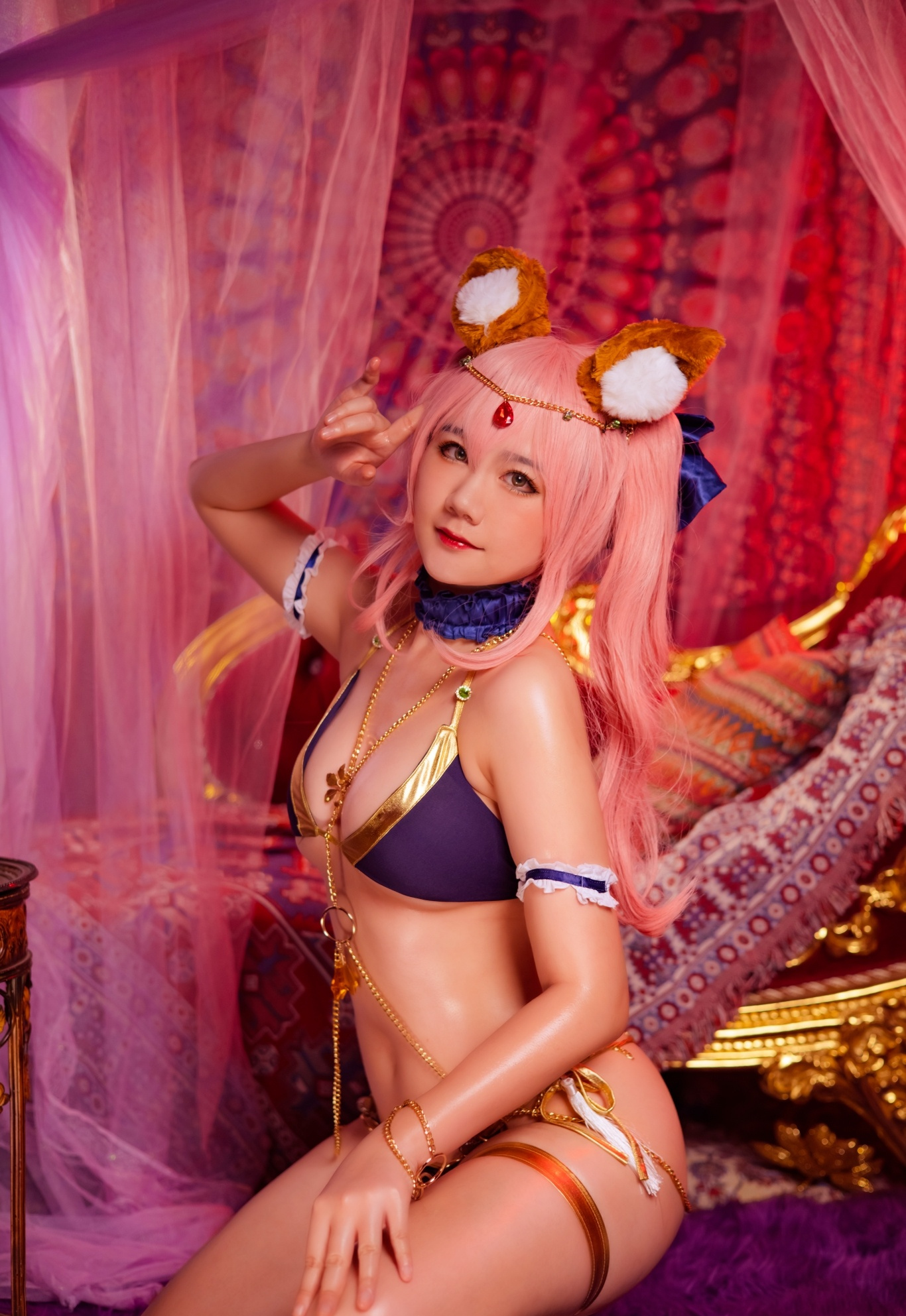 王子子YU玉藻前舞娘COSPLAY3