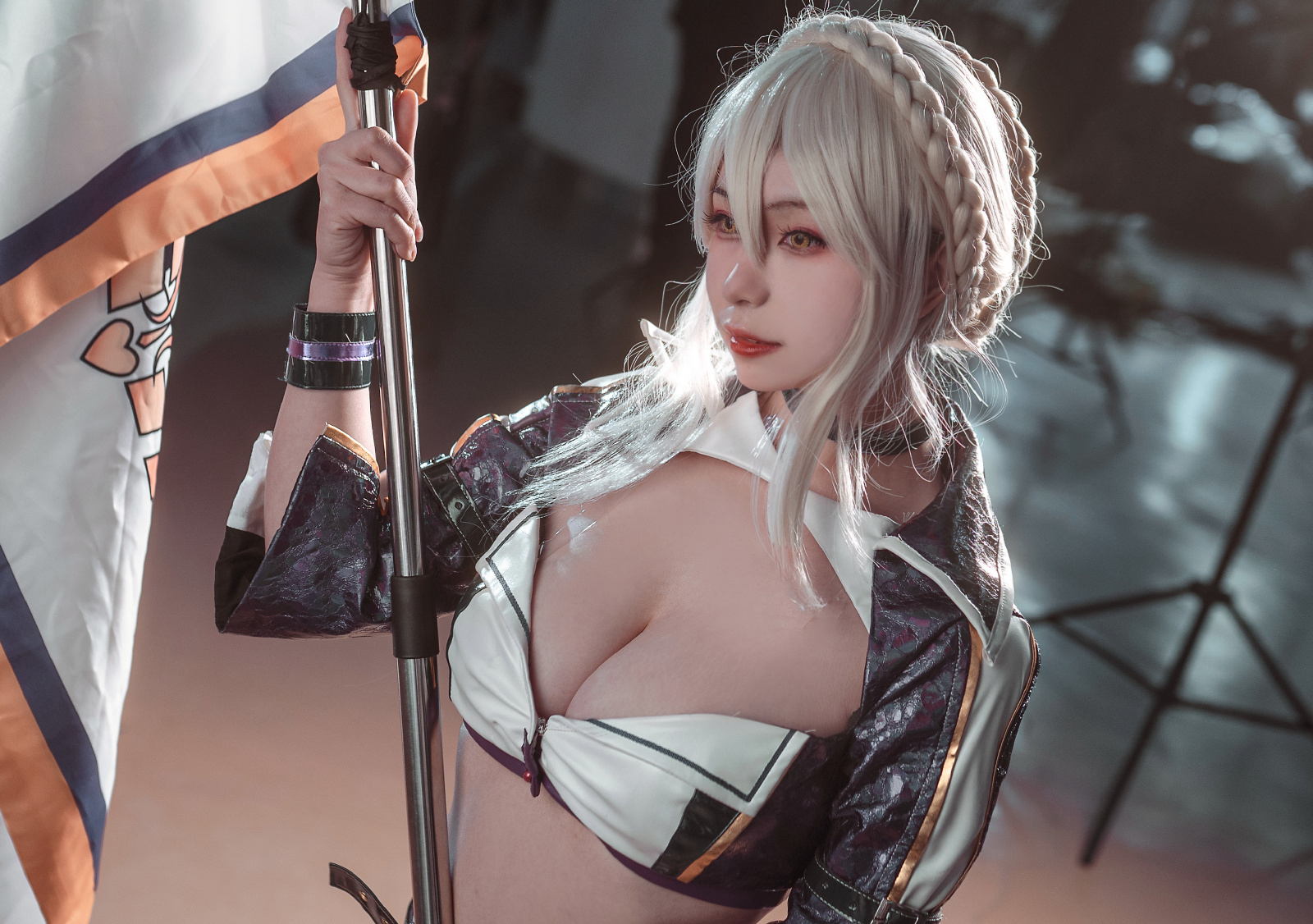 末夜787黑枪呆赛车服CosPlay8