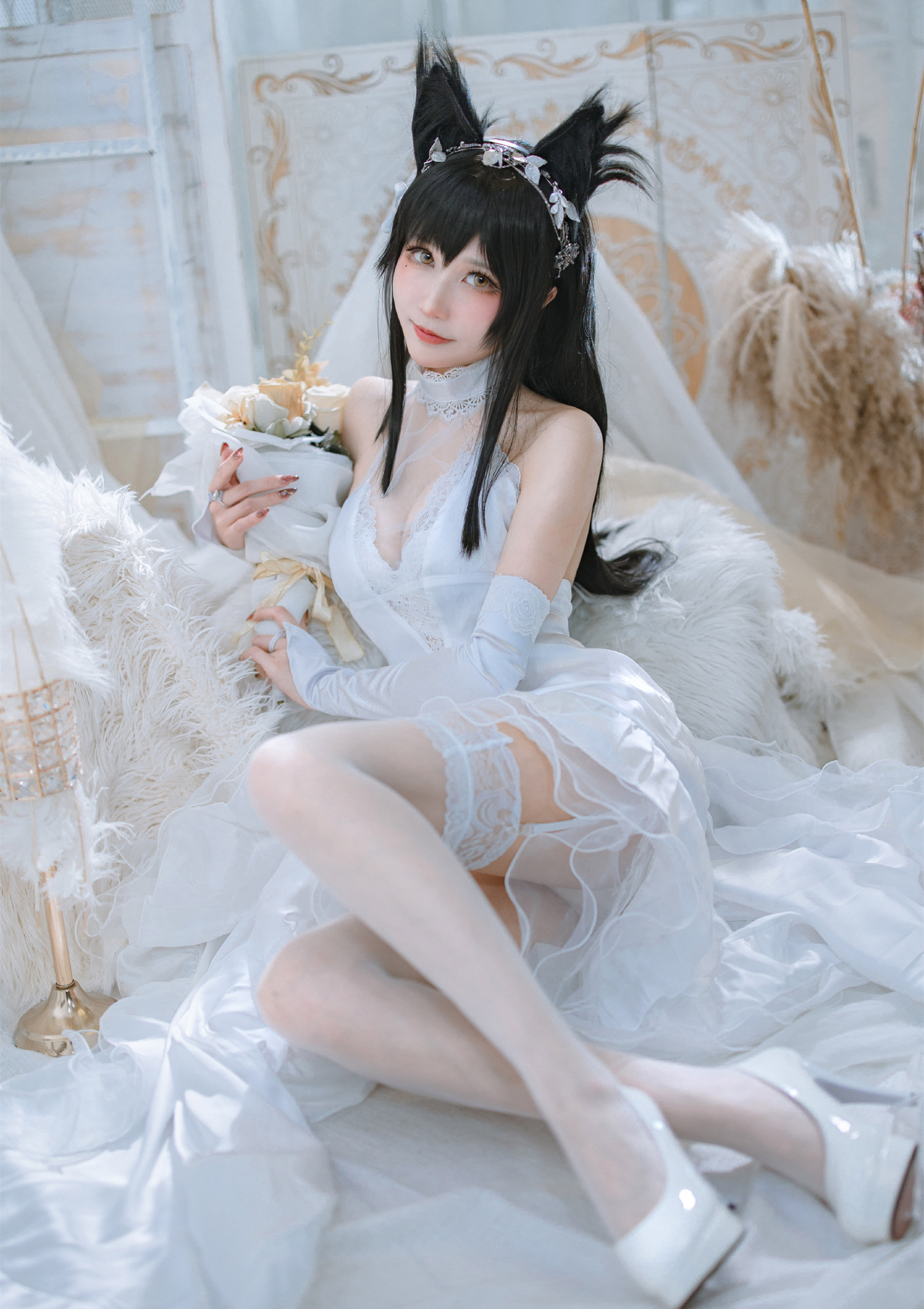 小粉十文字碧蓝航线白花的誓言cosplay5
