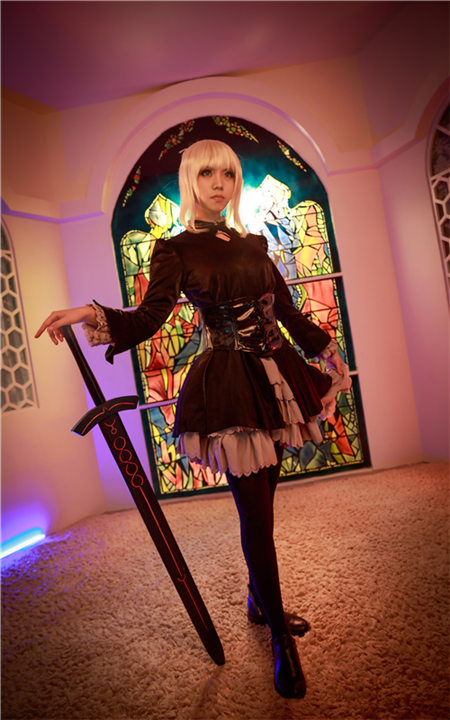 苷罗日Fate黑saber洋装Cosplay1