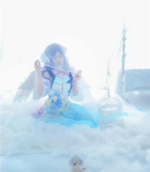 啪啪BigDevil LoveLive东条希白色情人节觉醒cosplay2