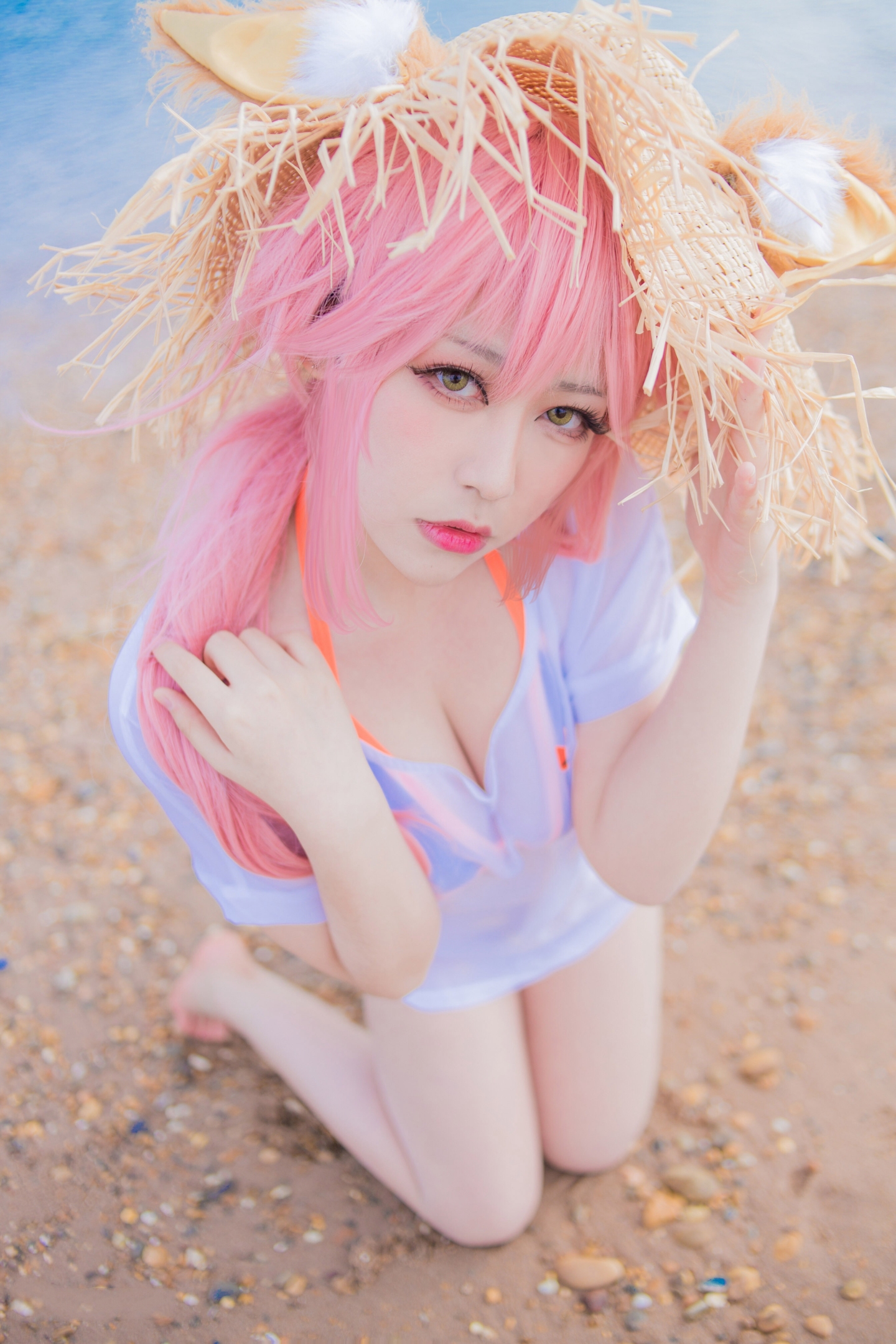 浮力妹狐狸泳装CosPlay5