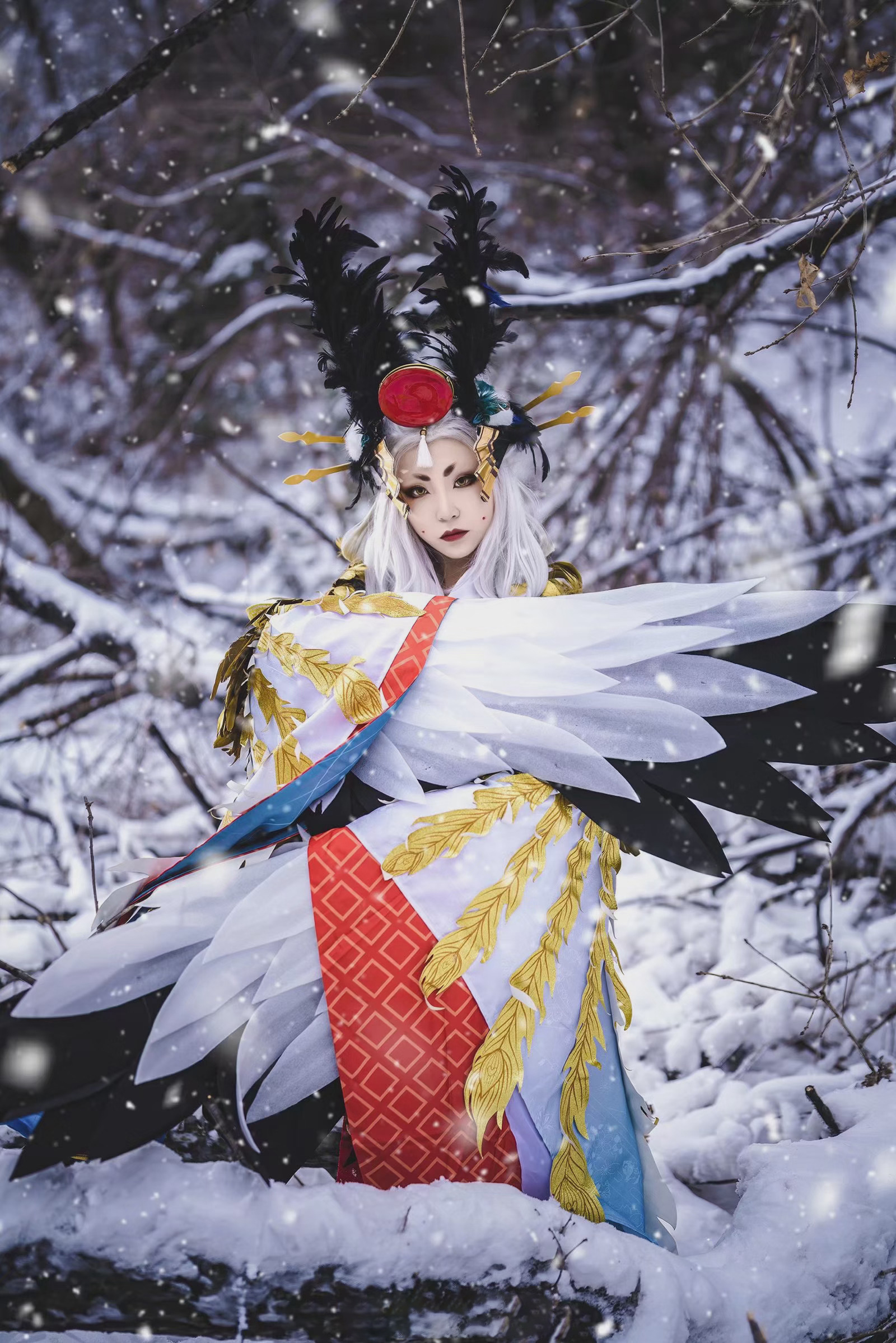 小艺阴阳师姑获鸟CosPlay9