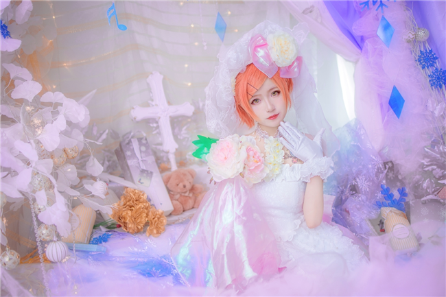 琴南LoveLive星空凛婚纱Cosplay5