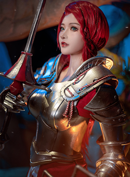 露兒大魔王Cosplay黑色沙漠手游女武神