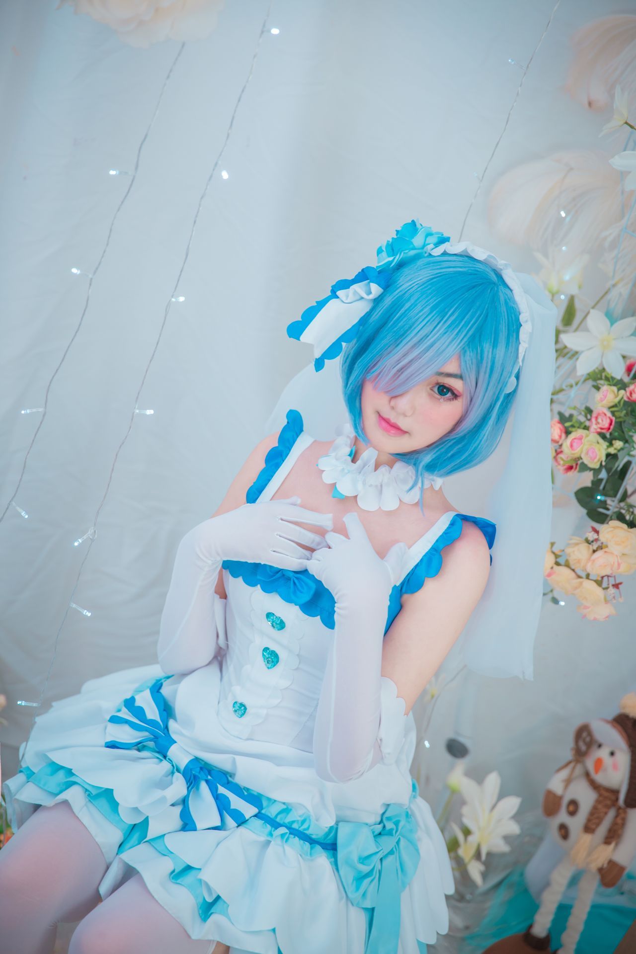 鸾歌蕾姆花嫁cosplay8