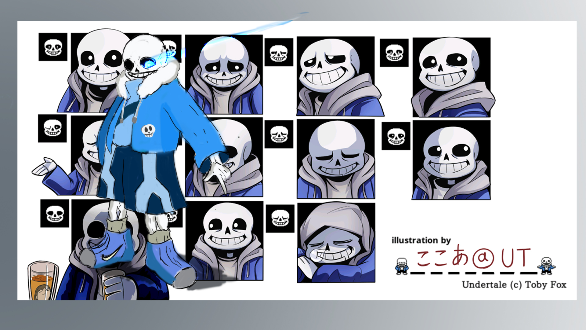第一张自己画的,难看勿喷[画风突变]#undertale传说之下##sans