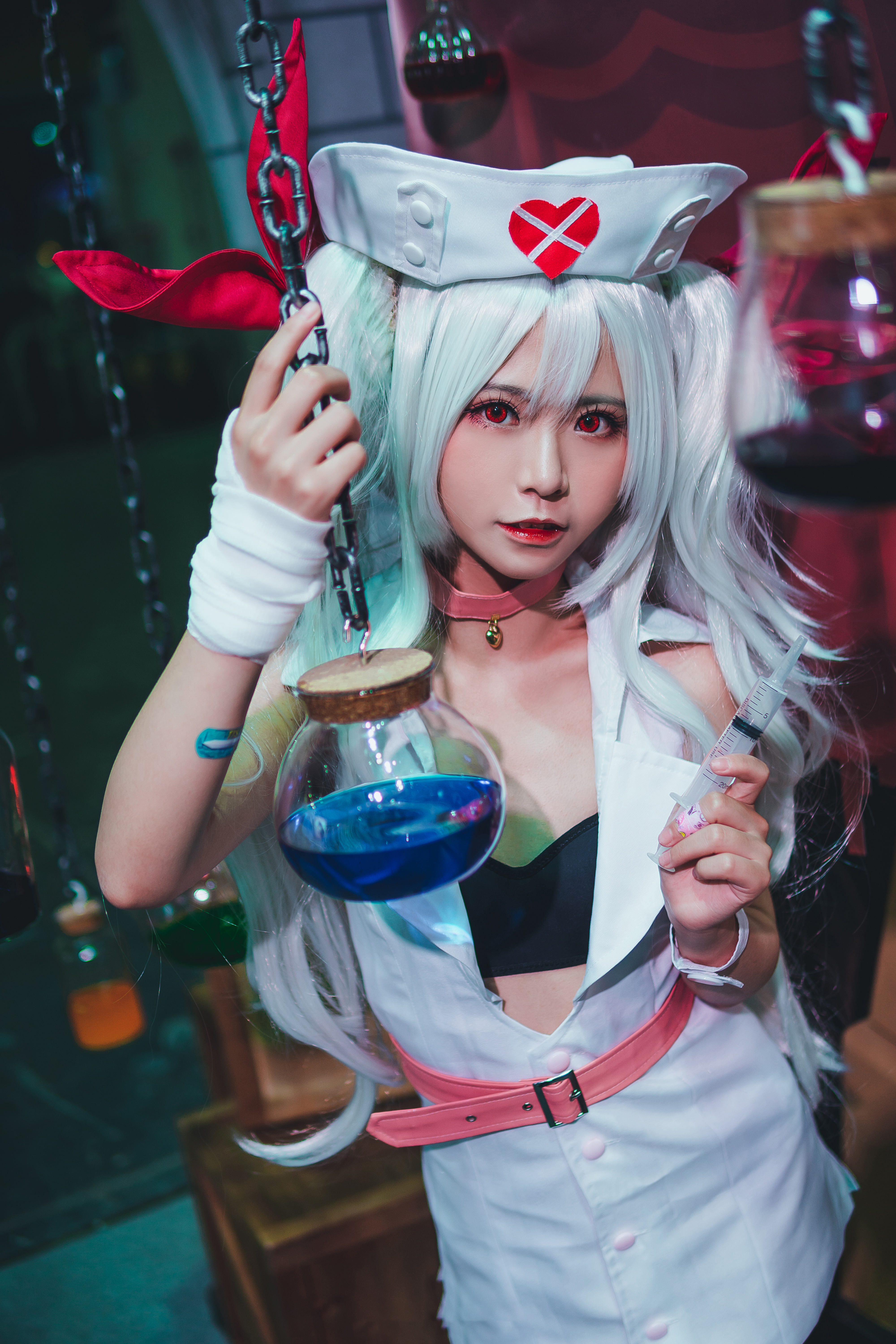 洛城雪yuki碧蓝航线吸血鬼护士装cosplay1