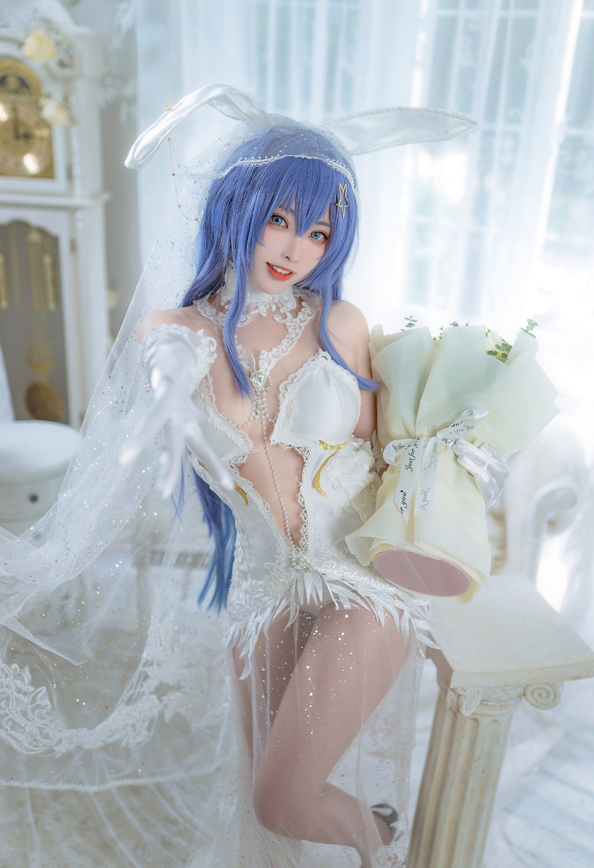 宮本桜碧蓝航线新泽西白雪之仪cosplay4