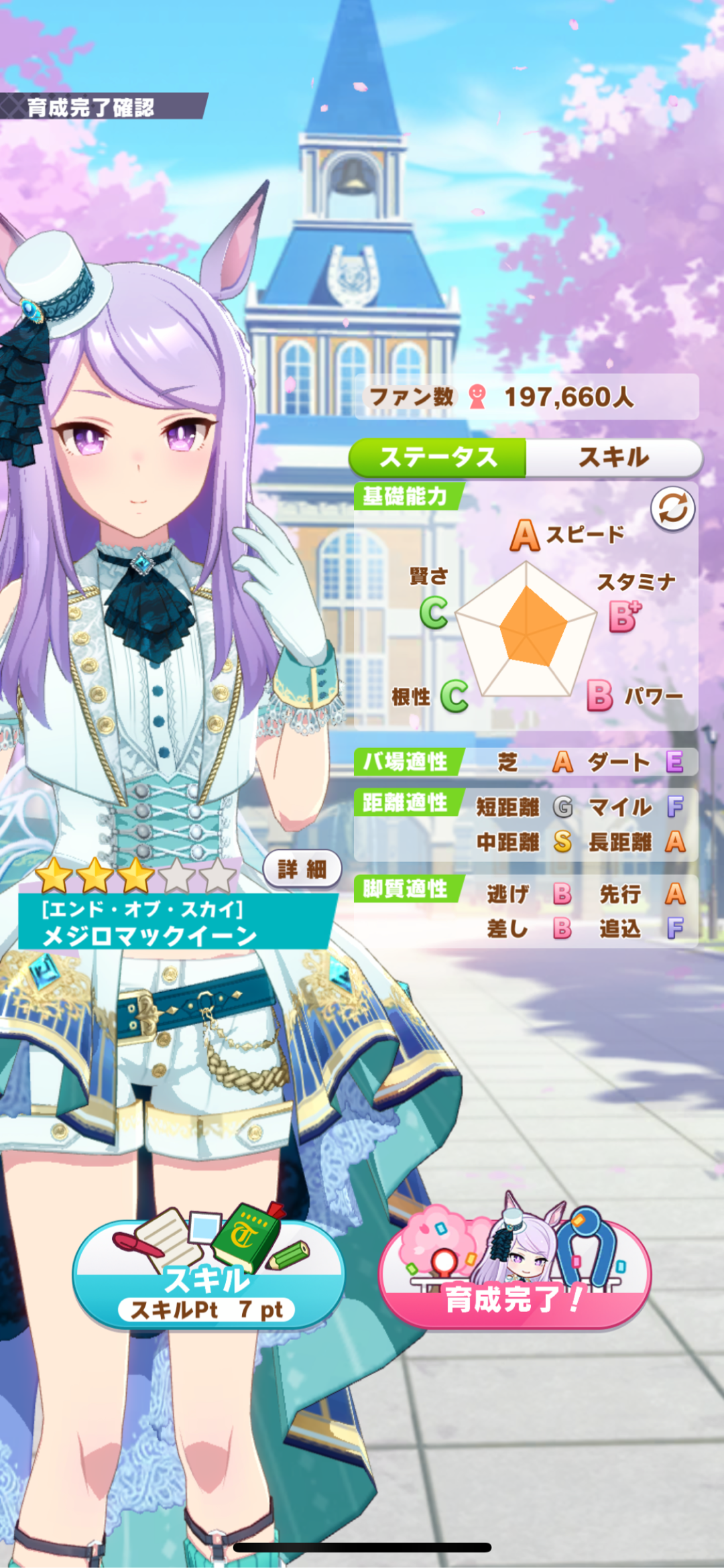 第一次育成完成麦昆,最后几把拉我的血压贼高#赛马娘##赛马娘手游##目