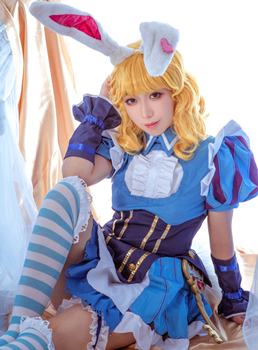 迷惑姬CosPlay王者荣耀妲己仙境爱丽丝