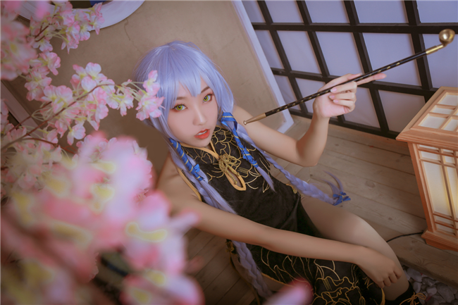 叶唯Vsinger星辰幽牡丹Cosplay7