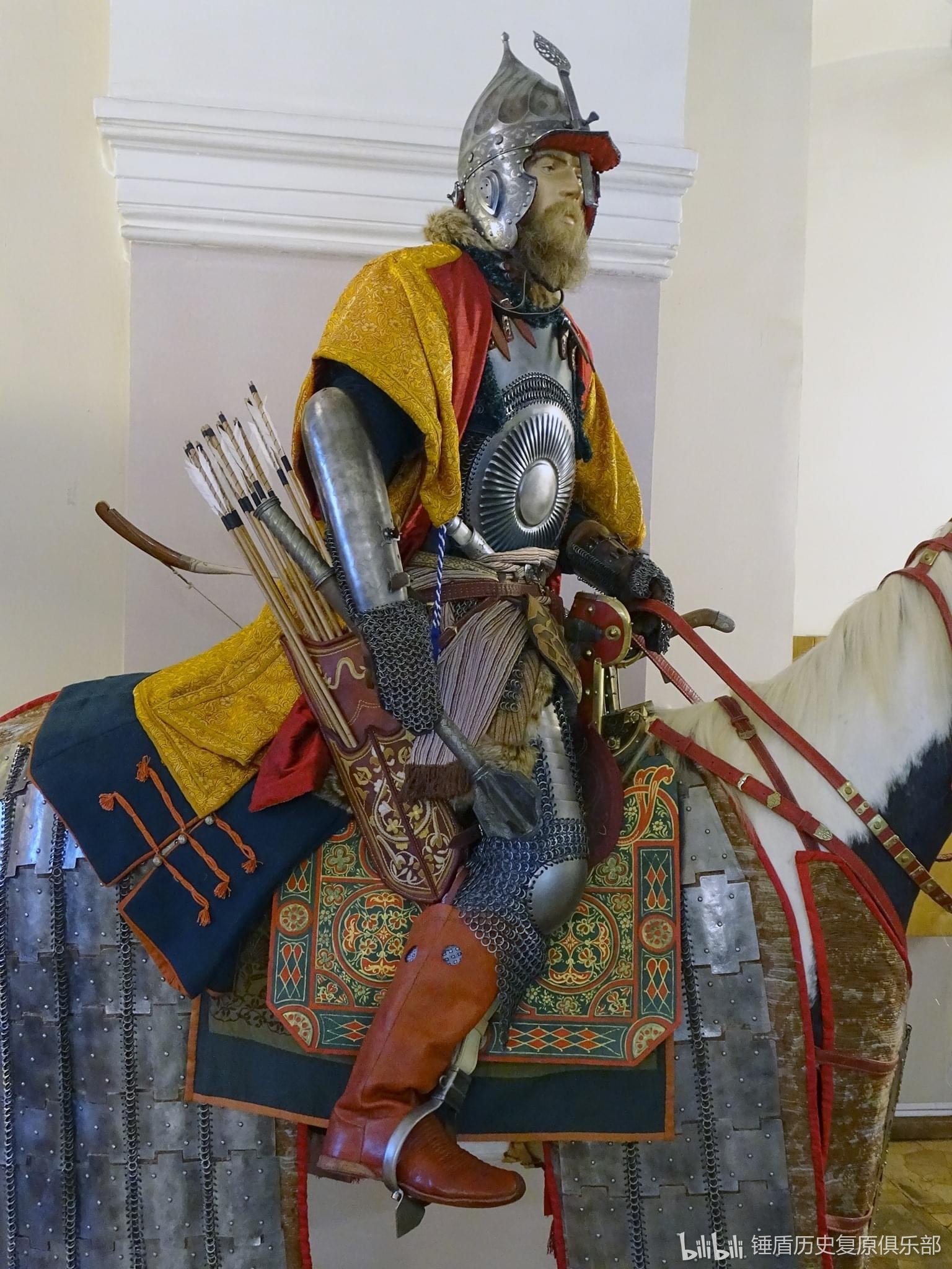 公元十六至十七世纪,莫斯科大公国波耶/波雅尔贵族骑兵装备复原展示