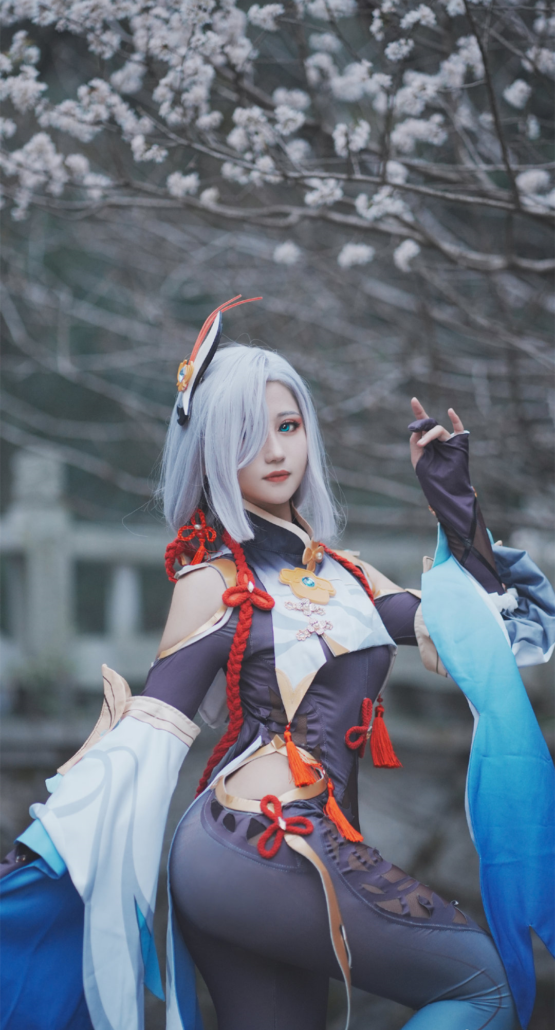 Vv子教授原神申鹤CosPlay5