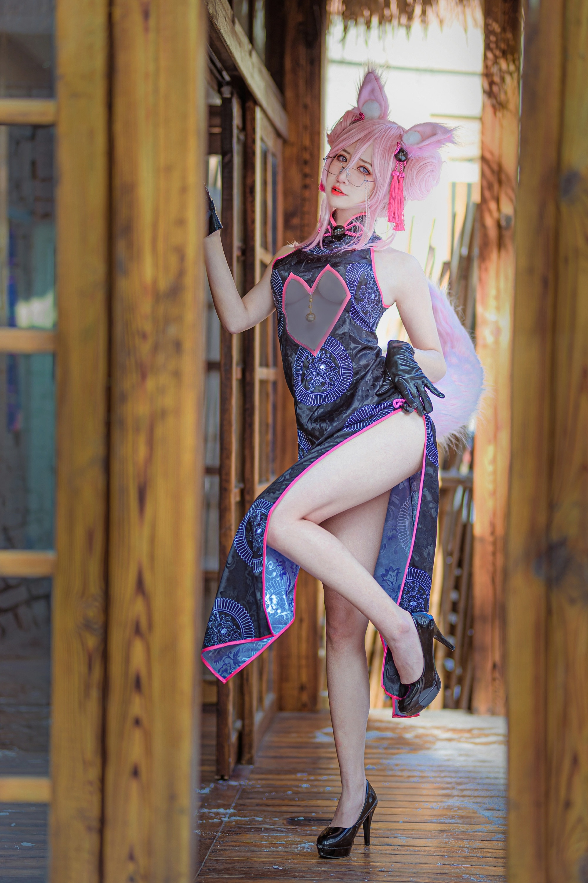 阮邑Fairy柯杨斯卡娅旗袍cosplay1