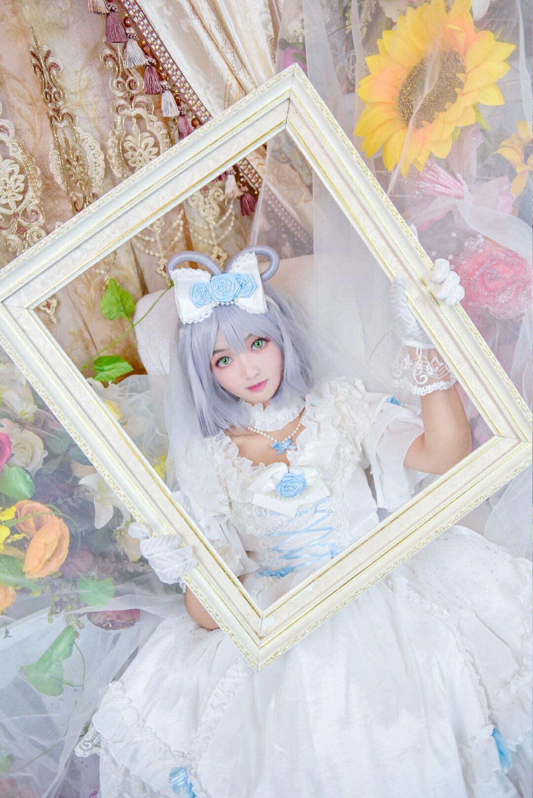 兔子洛天依花嫁Cosplay1