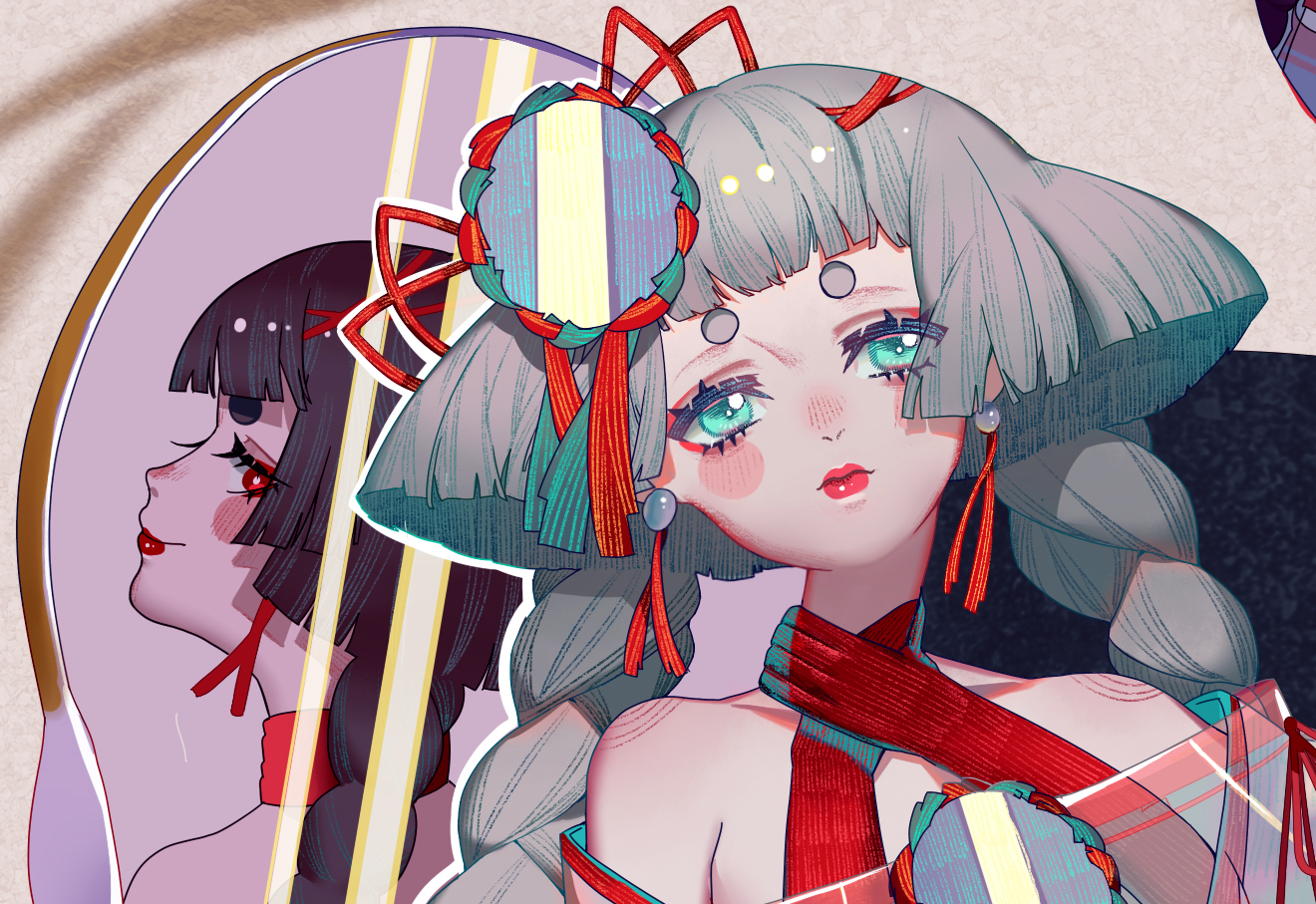 百绘罗衣 面灵气