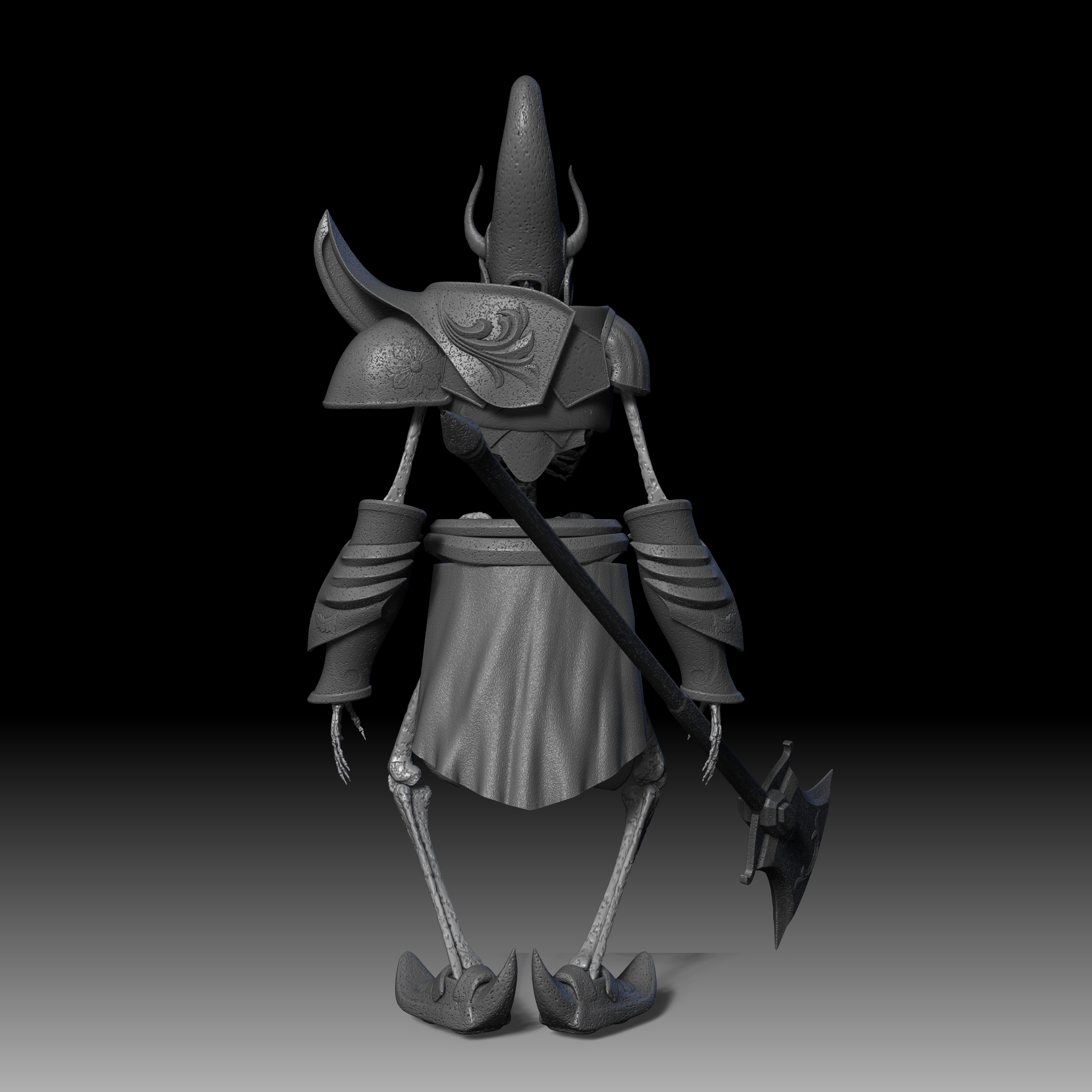 zbrush作品——骷髅战士