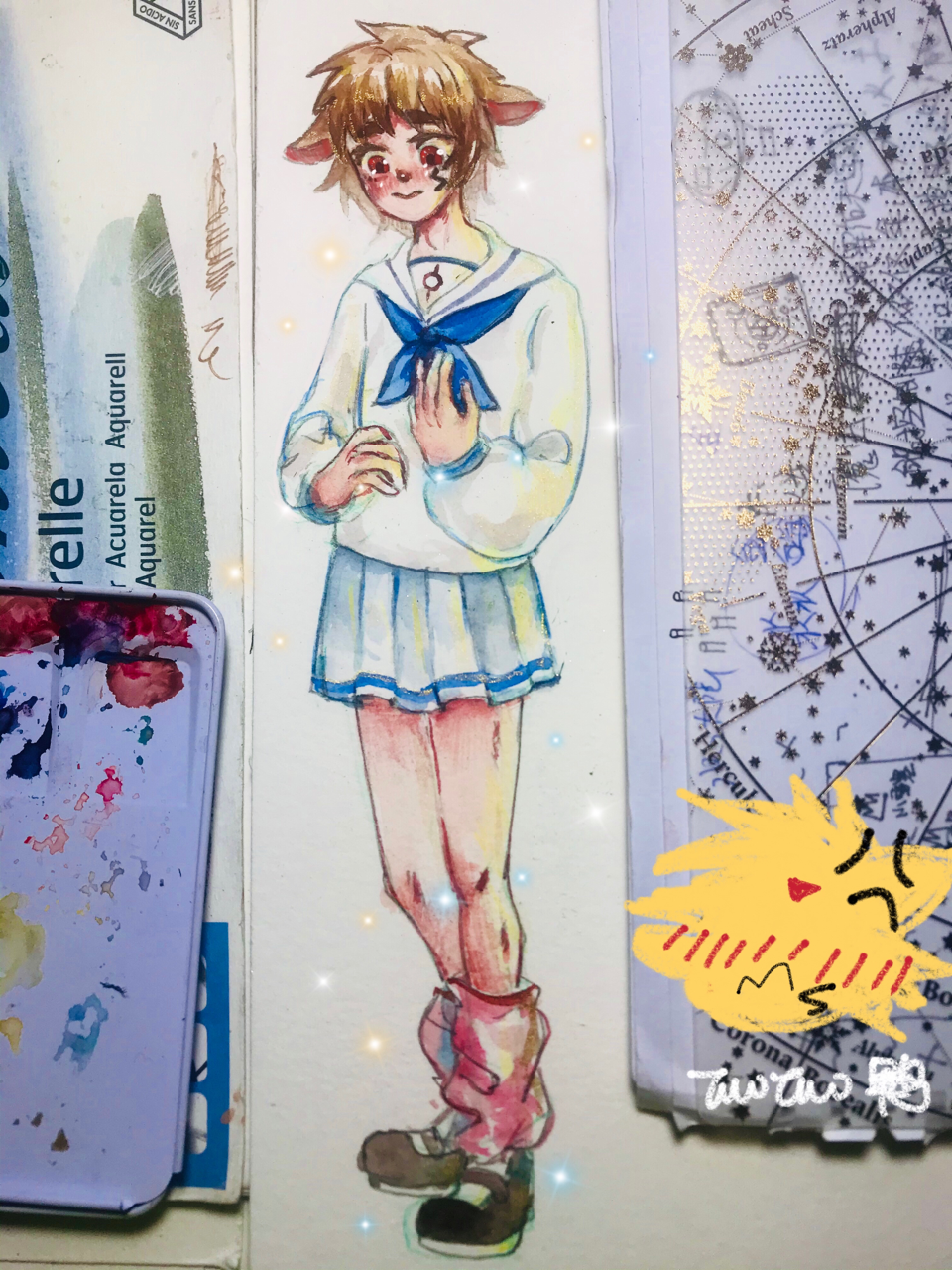 一块电鹿板 :穿上这个就能和学校里的人类交朋友了吗