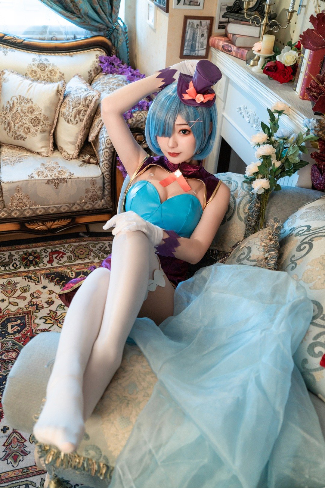 桃墨从零开始的异世界生活皮衣蕾姆CosPlay8