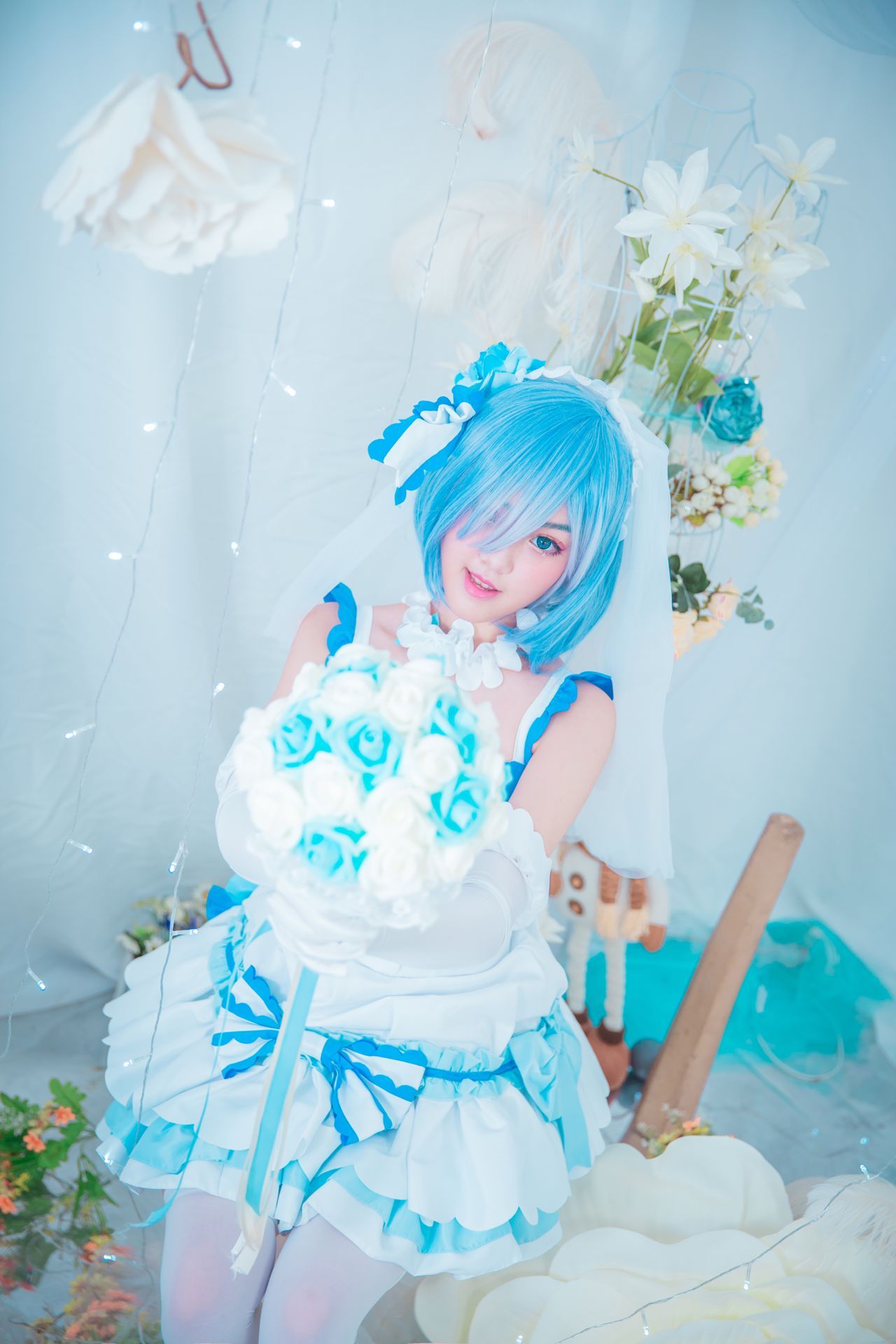 鸾歌蕾姆花嫁cosplay4