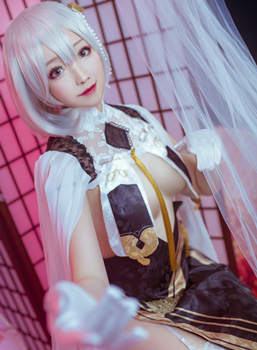 想不到名字的阿八Cosplay碧蓝航线天狼星旗袍