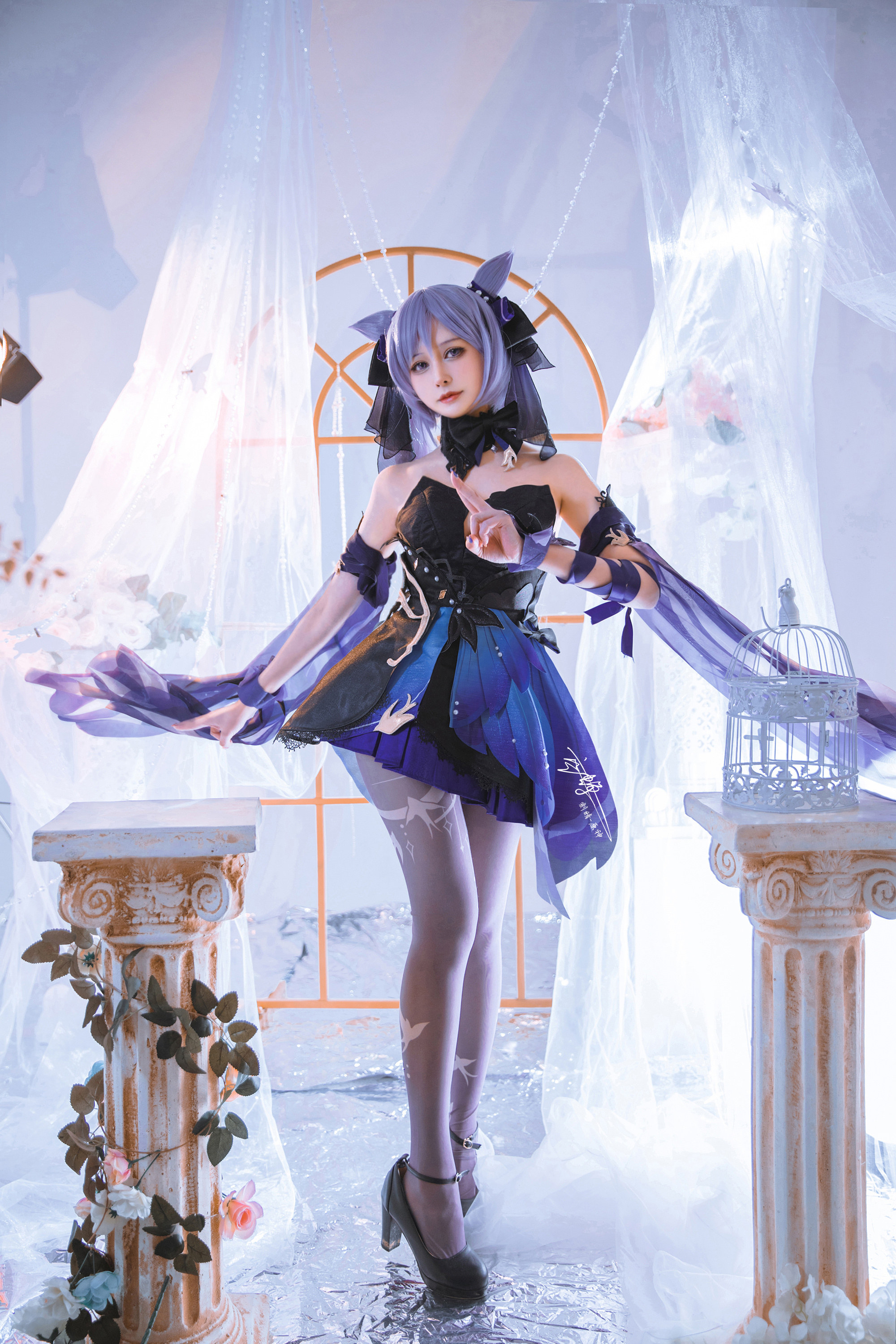 空蝉Utsusemi原神刻晴霓裾蹁跹cosplay1