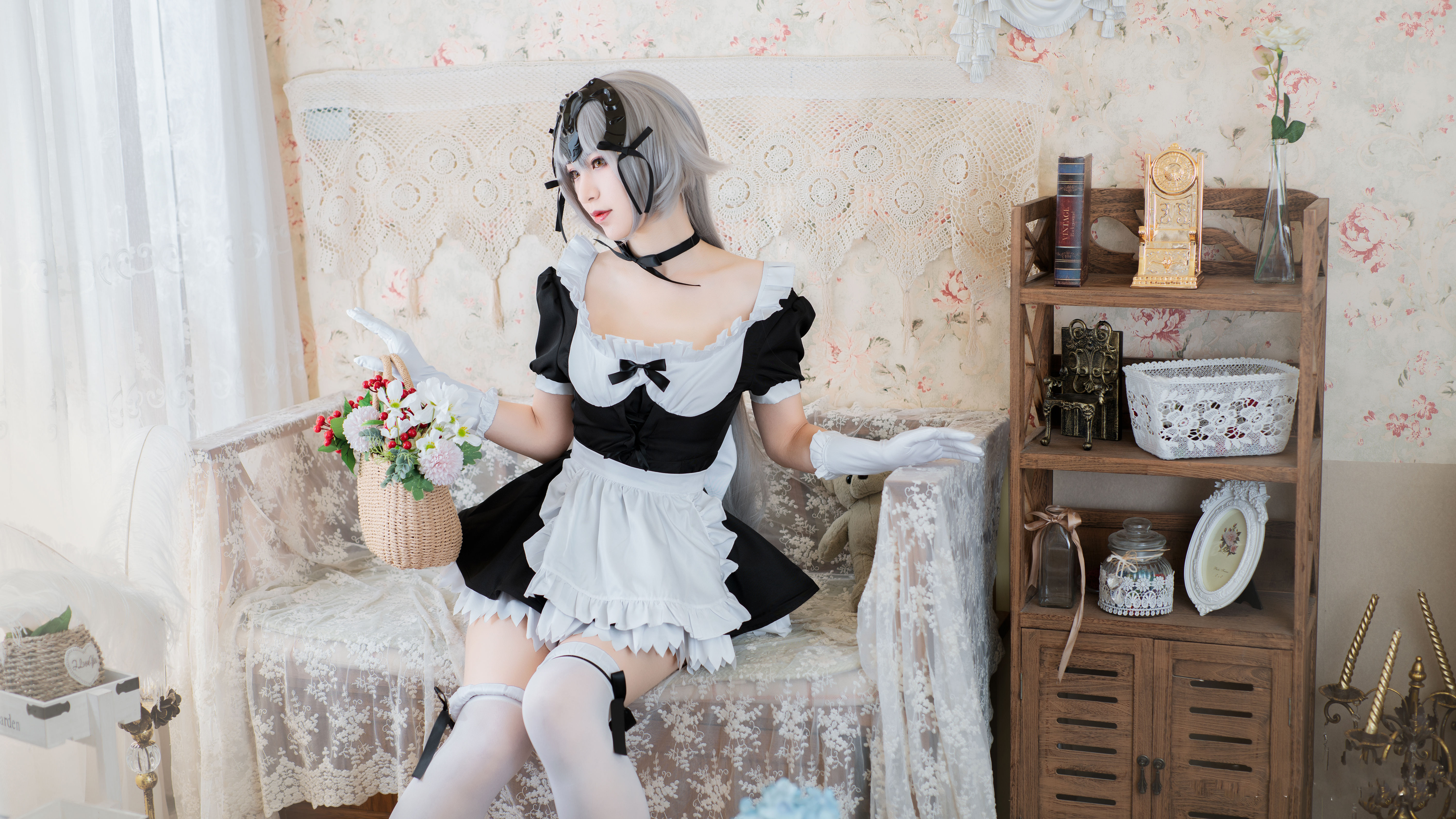 冥戏_CatN黑贞德女仆装cosplay2