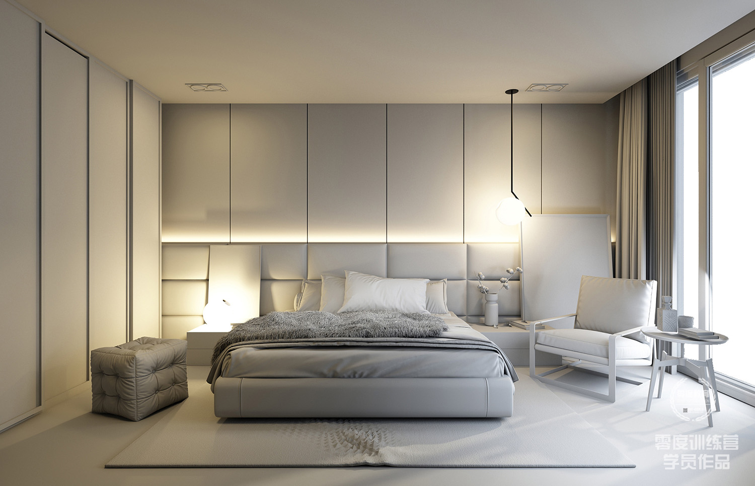 零度教育学员3d室内表现作品