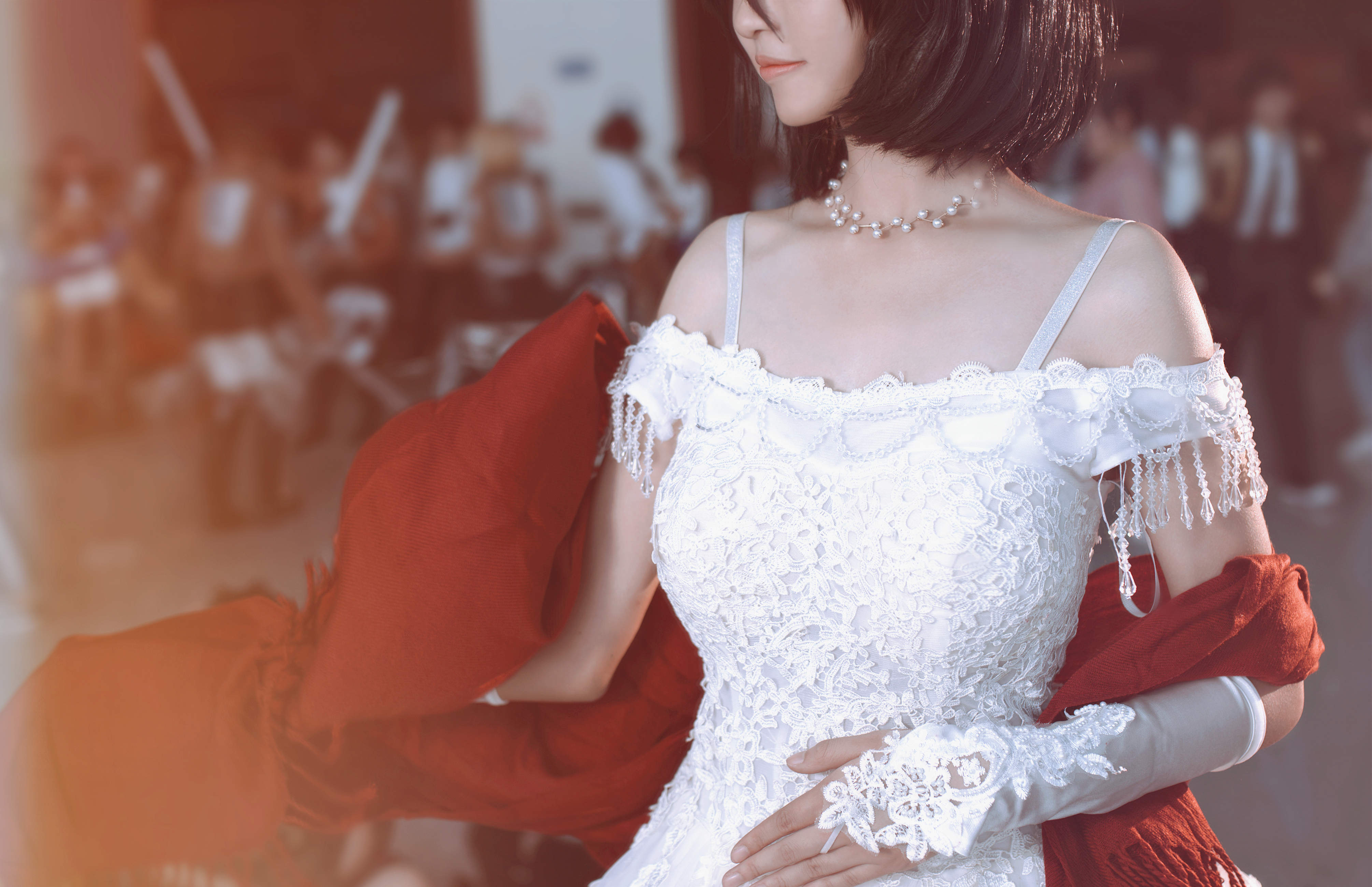 三笠·阿克曼 私设婚纱 cosplay