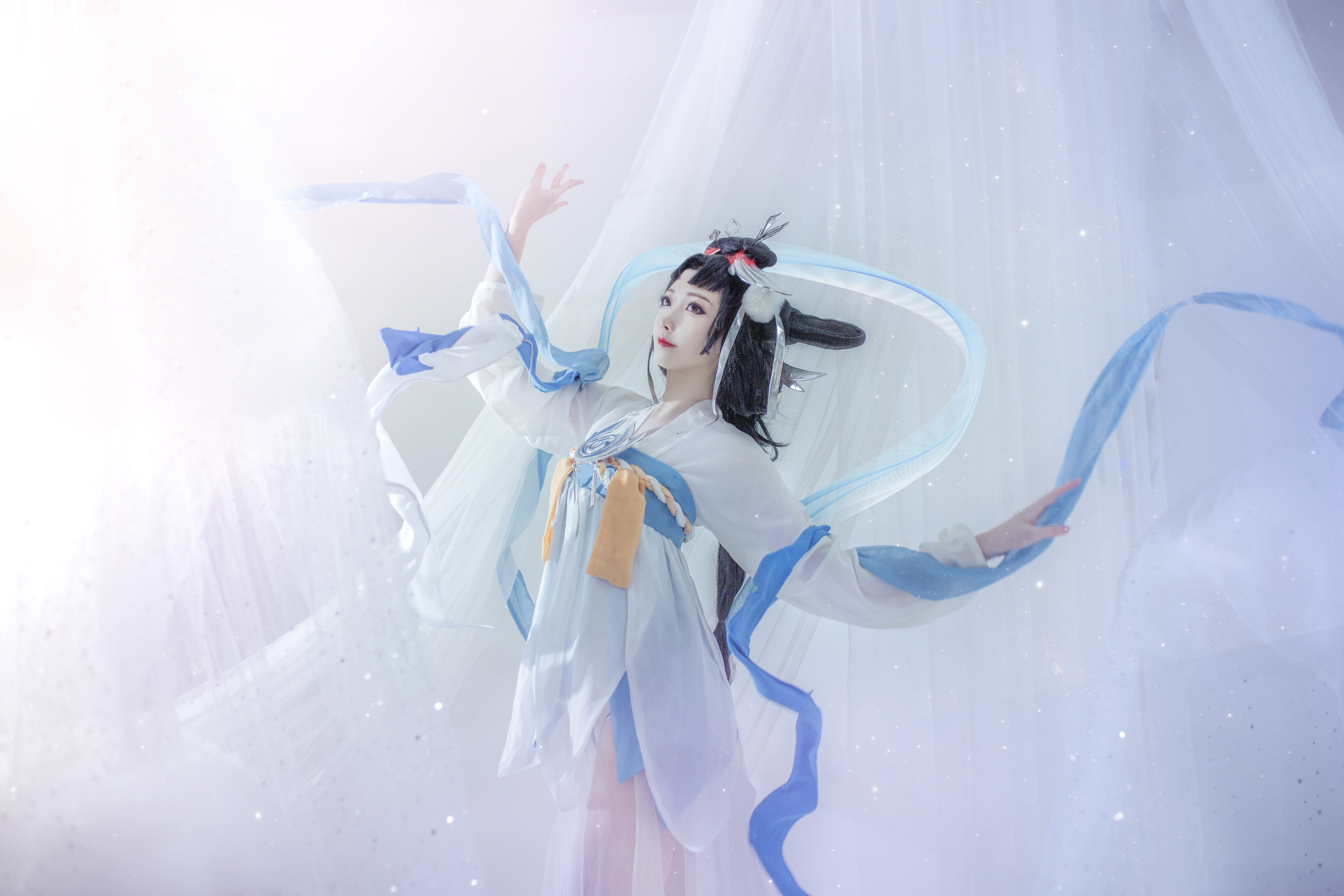 想不到名字的阿八王者荣耀嫦娥如梦令CosPlay7