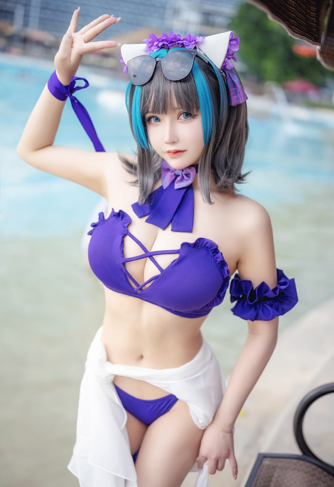 中岛莫之子i碧蓝航线柴郡cosplay4