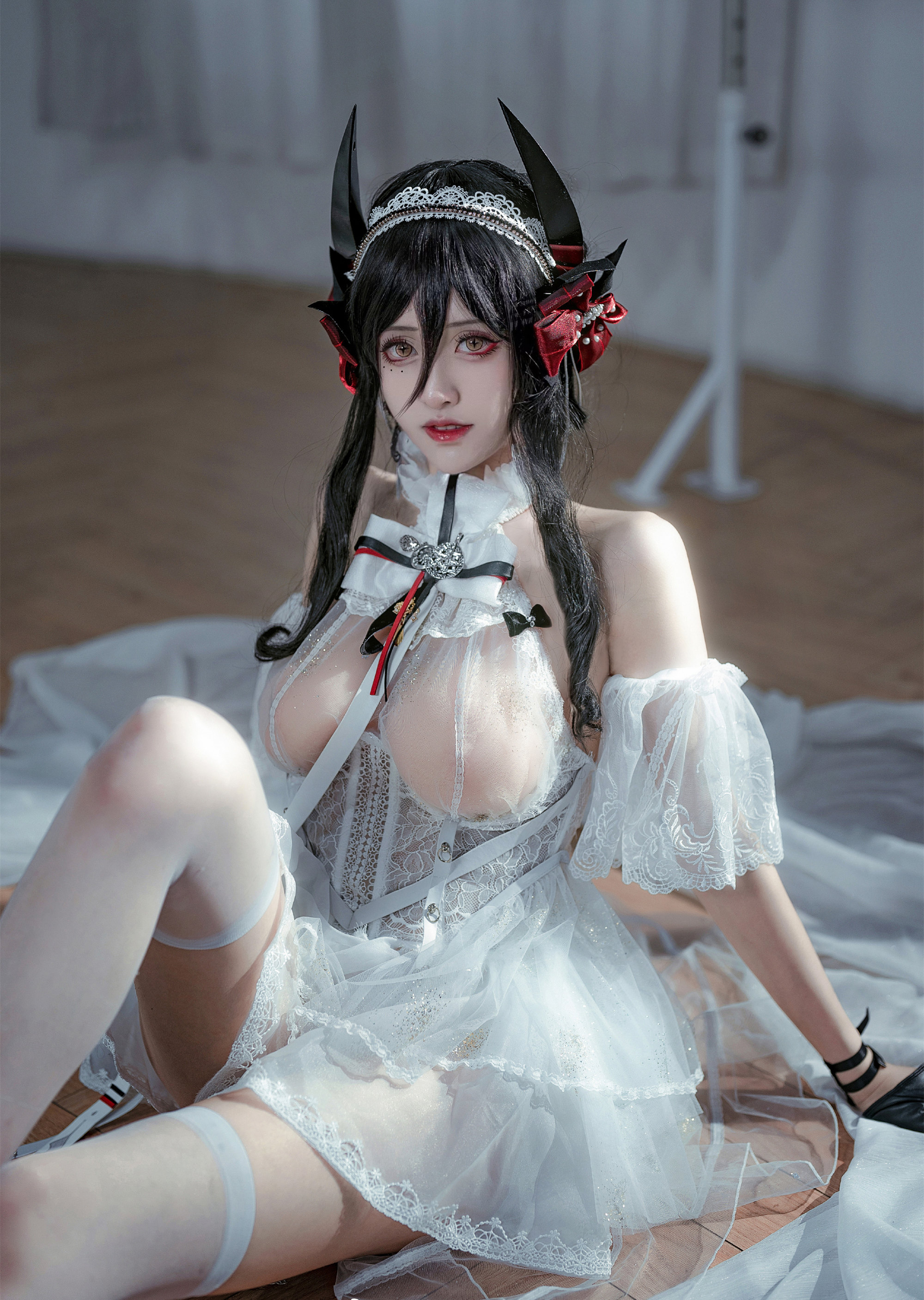 比比骨骼精奇QwQ明日方舟伊内丝芭蕾cosplay7