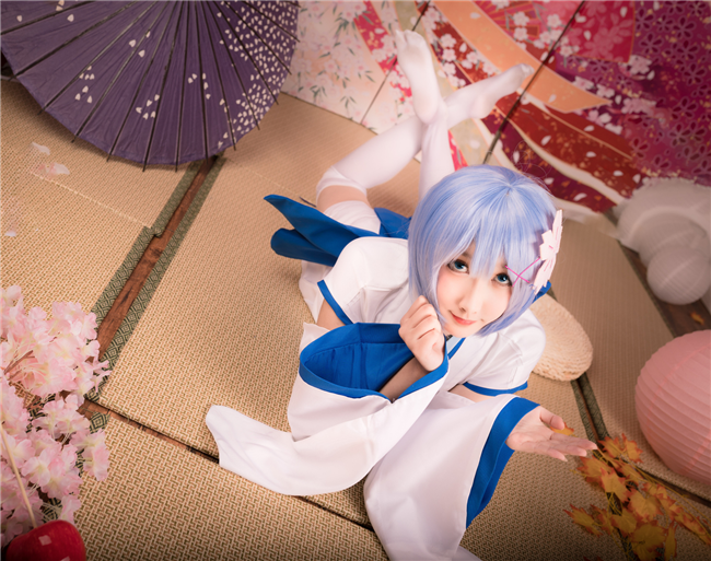 祭漓漓从零开始的异世界生活雷姆Cosplay8