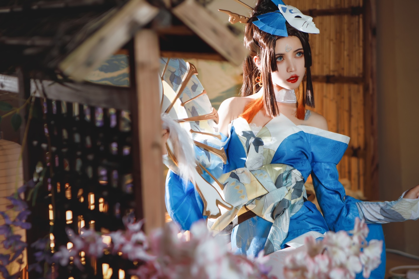 阿柒王者荣耀不知火舞魅语CosPlay6