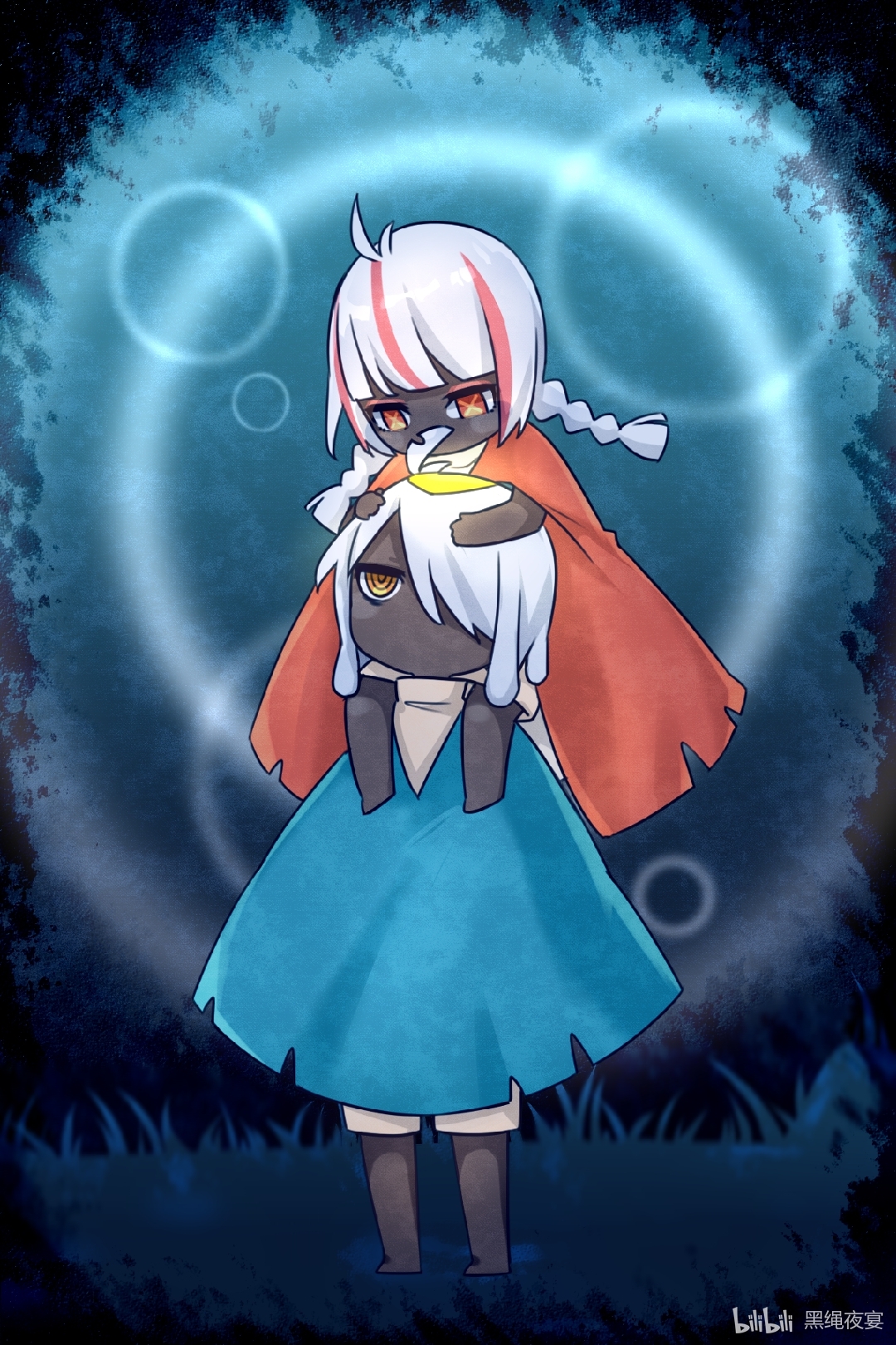 之前玩光遇摸的图…随便玩玩没有了解过设定… 水母头 禁阁背景只是