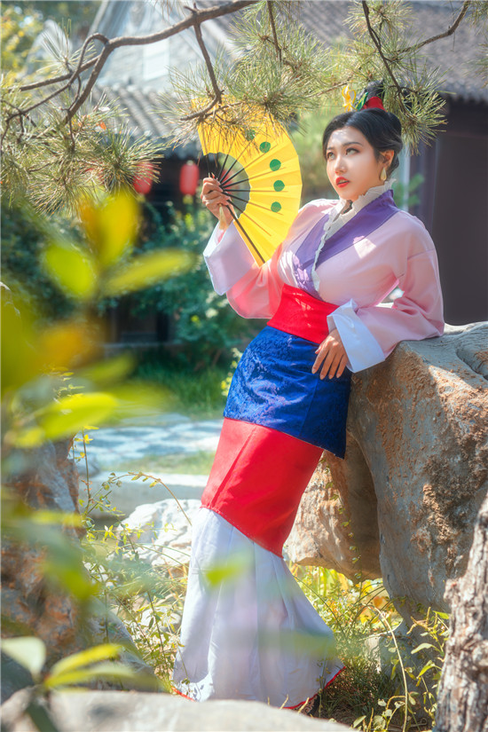 上官翎迪士尼花木兰cosplay2