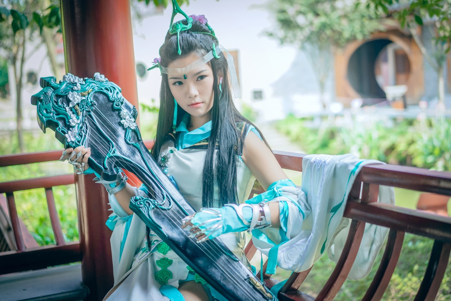 月潋寒殇剑网三长歌门琴娘cosplay5