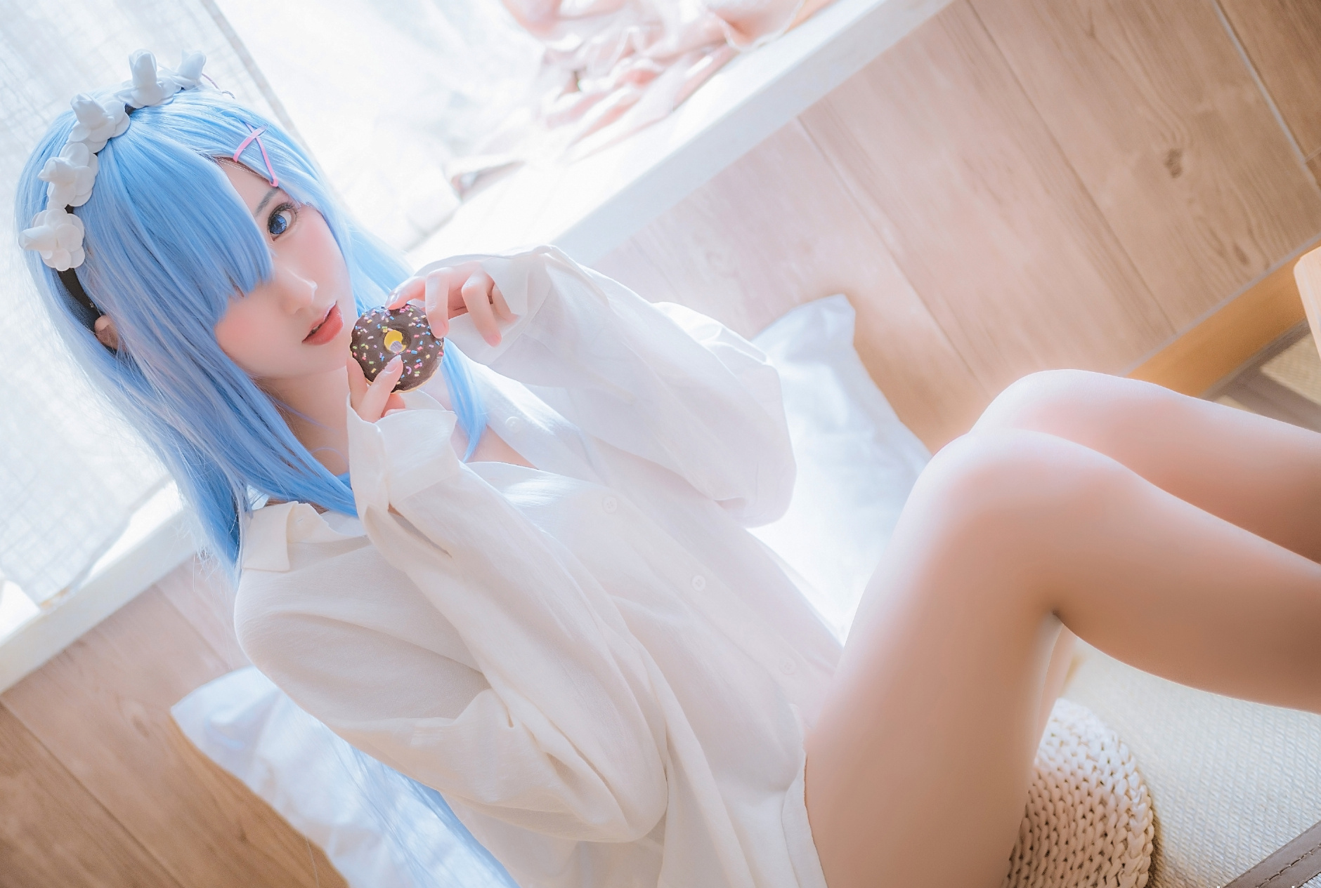 羽生三未蕾姆同人cosplay4