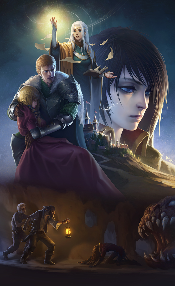 西幻百合广播剧《阿斯卡尔物语》上卷海报 _ 天火shawn _ 哔哩哔哩相