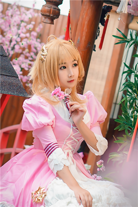 芷玖冉魔卡少女樱同人洋装Cosplay5