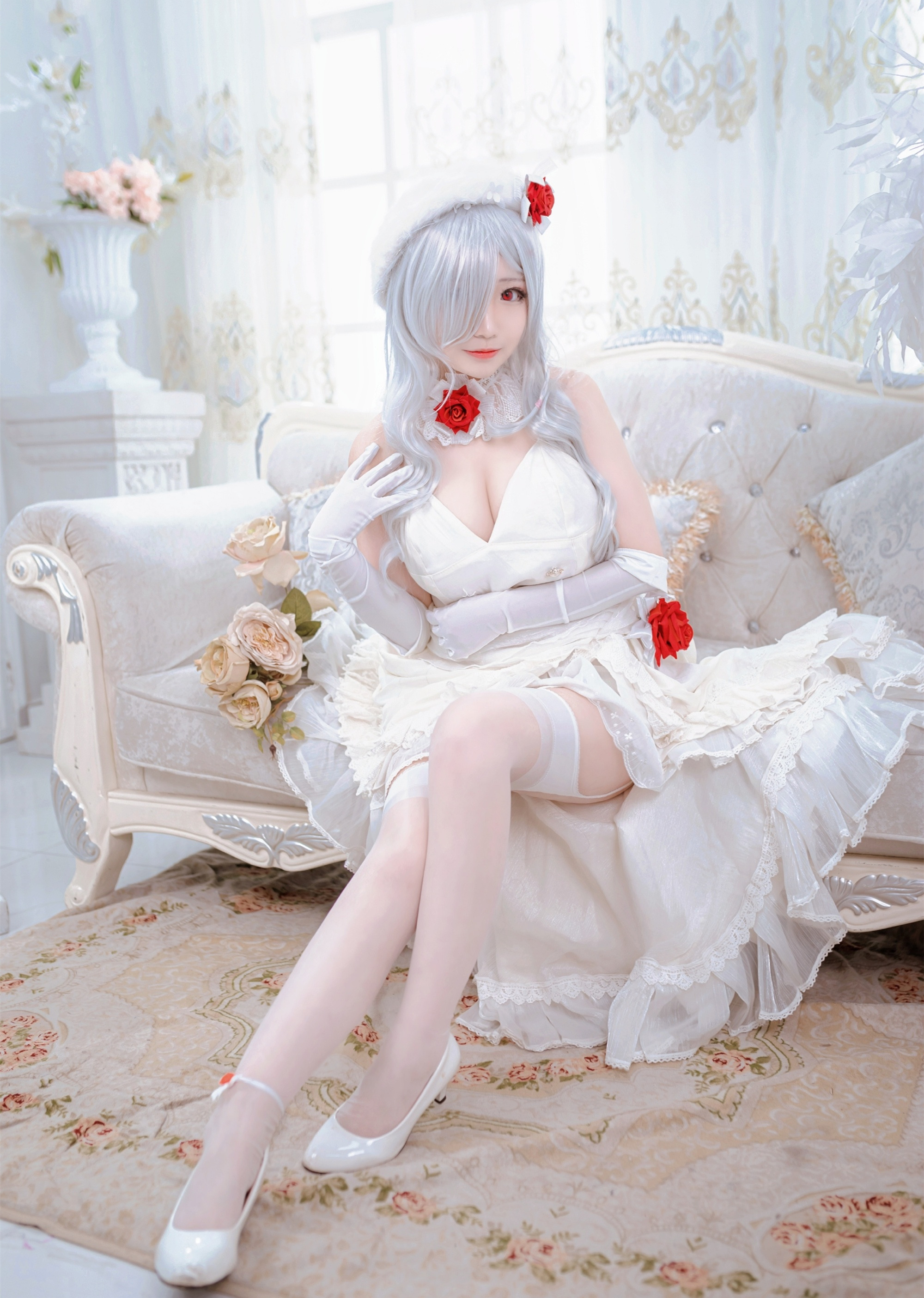 米九dakyo少女前线G36C婚纱花嫁Cosplay4