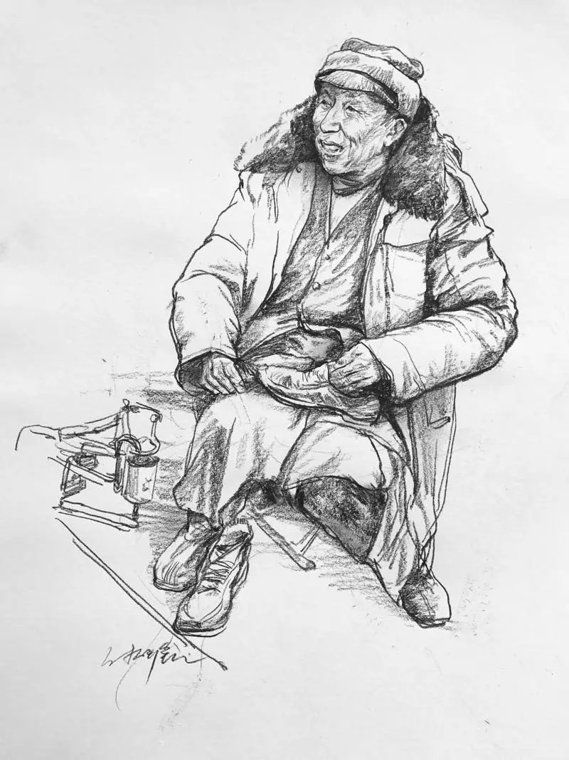 人物十分钟速写美院博士亲自手法