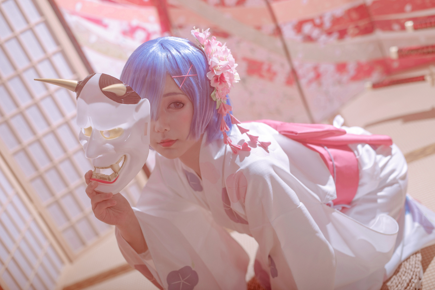 萧筱雷姆浴衣cosplay5