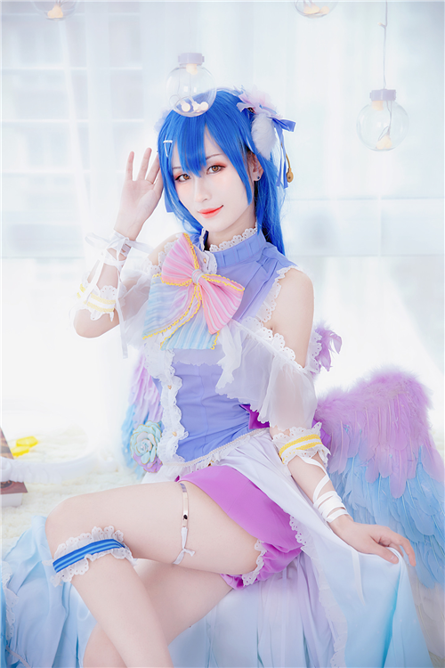 咸鱼晰子LoveLive白情海未Cosplay3