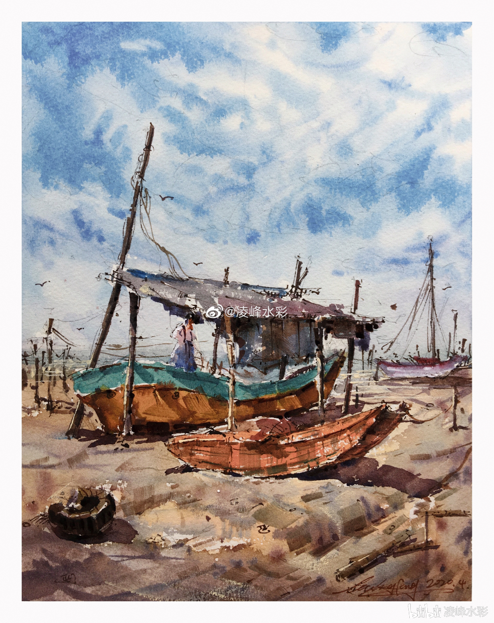凌峰水彩 _ 哔哩哔哩相簿