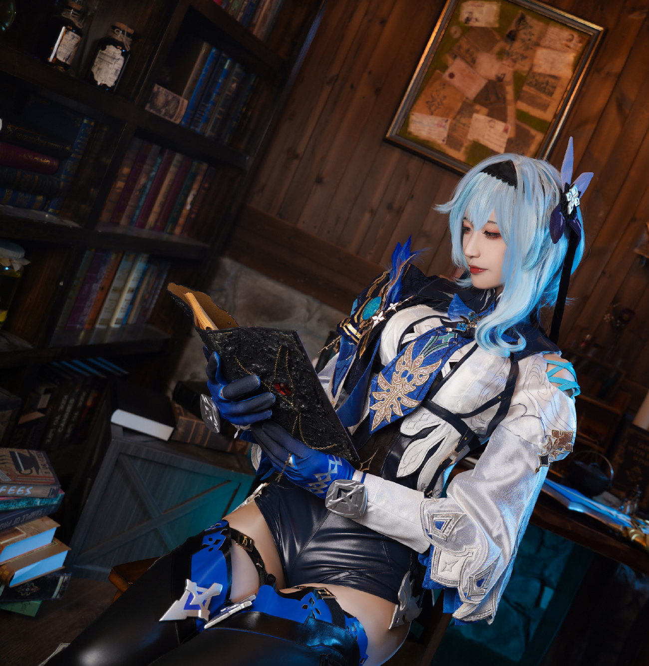 不知道叫什么的咸鱼Y浪花骑士优菈劳伦斯CosPlay11