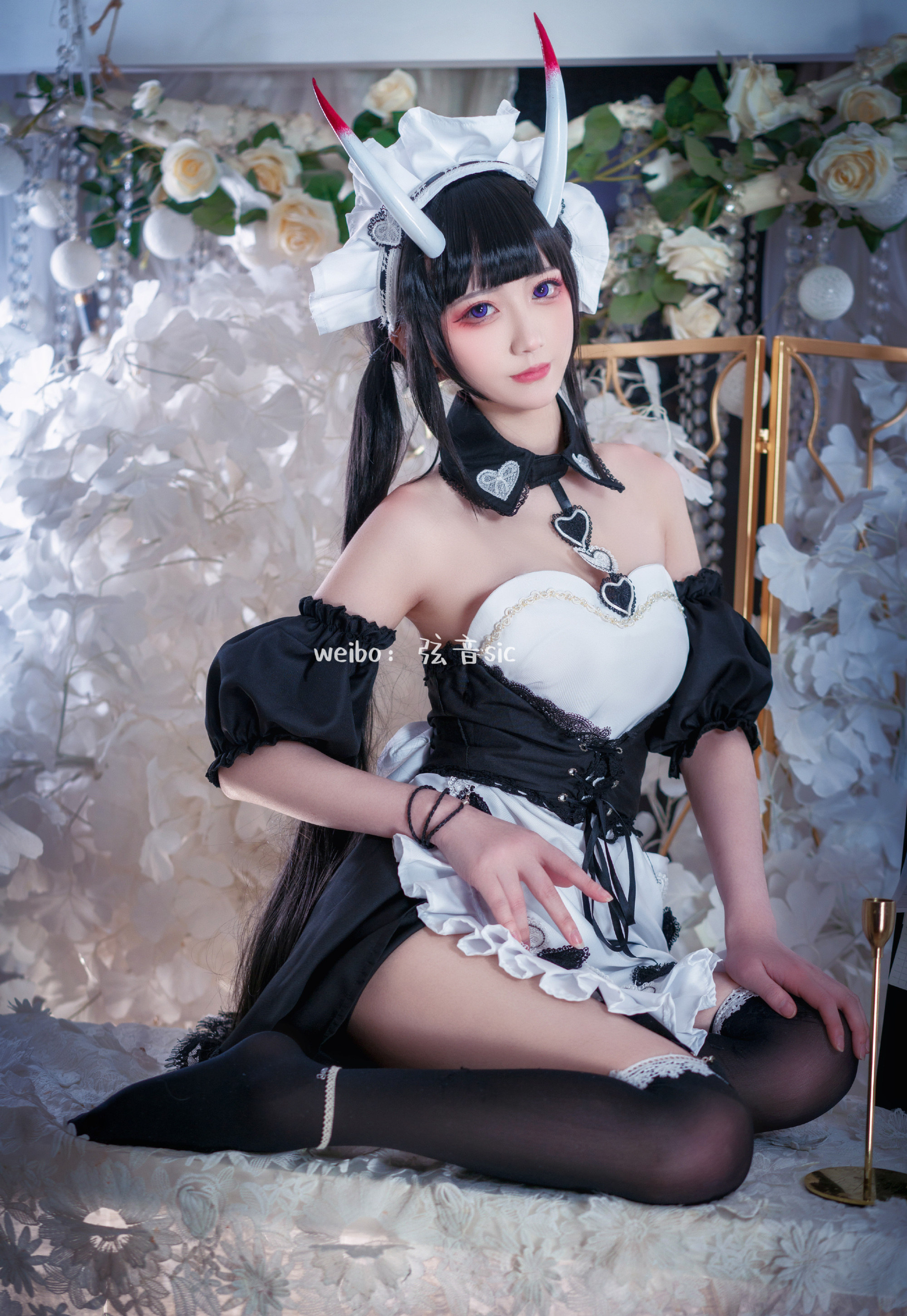 弦音sic能代貅女仆CosPlay7