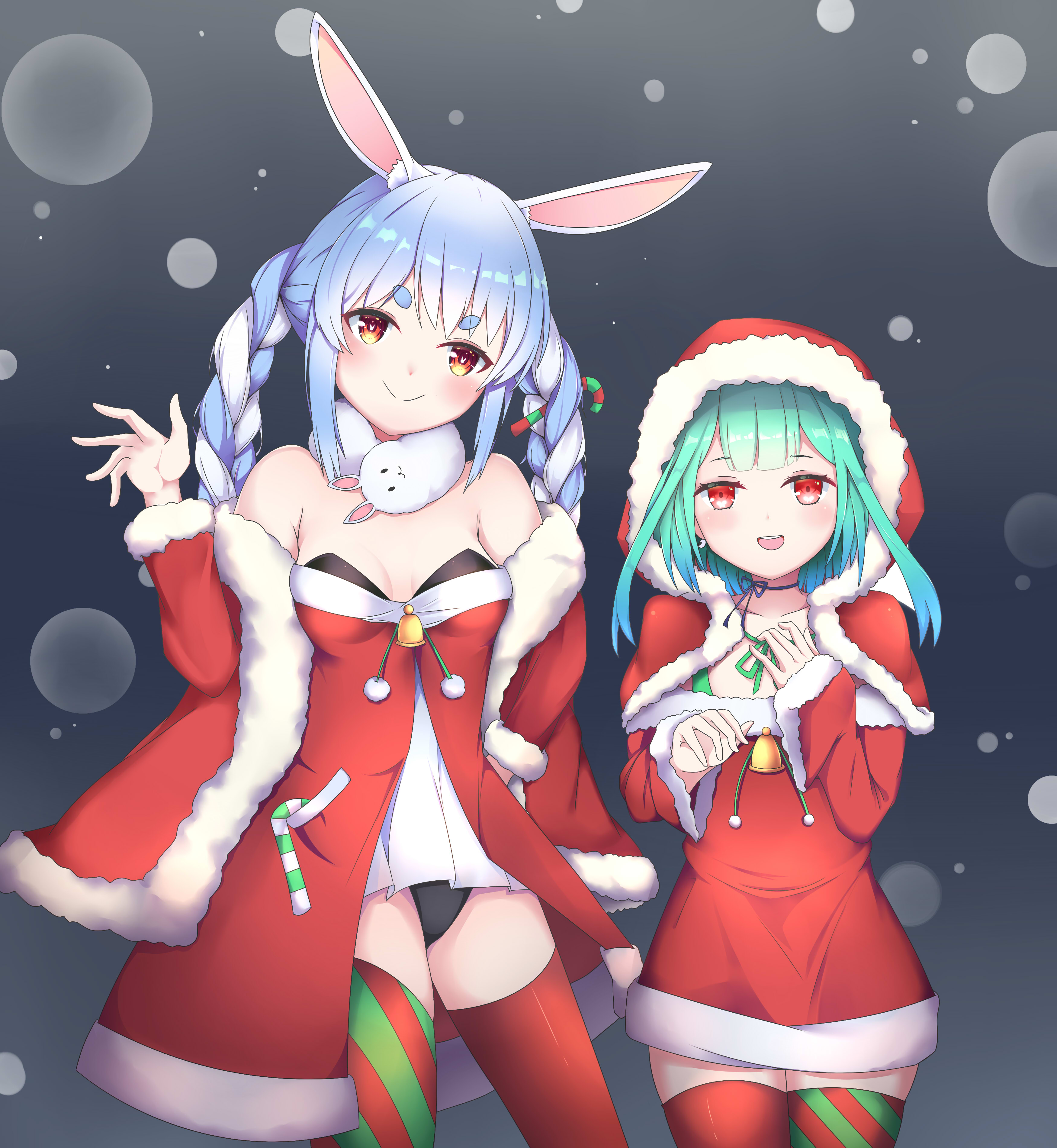 圣诞快乐 pekonanodesu~ @兔田佩克拉official #兔田佩克拉#  @润羽